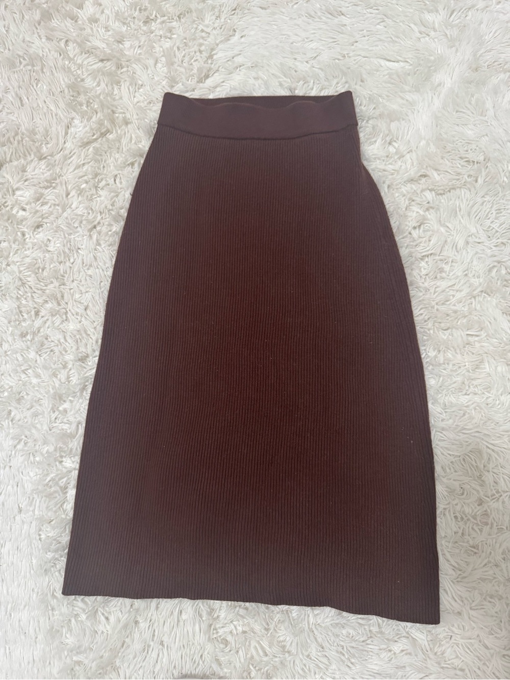 Sezane wool knit skirt